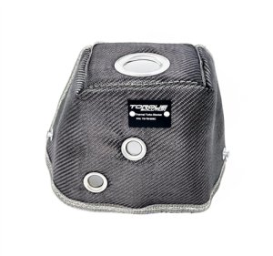 Honda Civic Type-R Turbo Blanket - Torque Solution - Thermal Downpipe - Carbon Fiber - `17-`27